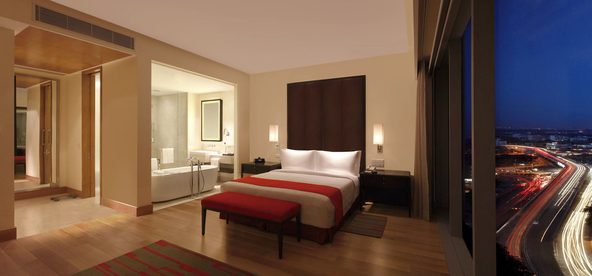 Hotel Trident Hajdarabad Zewnętrze zdjęcie A bedroom at the Taj Mahal Palace, Mumbai